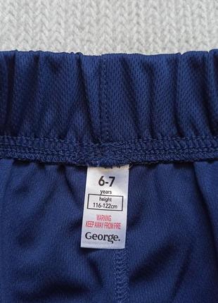 Детские спортивные шорты 6-7 лет george футбольные для мальчика