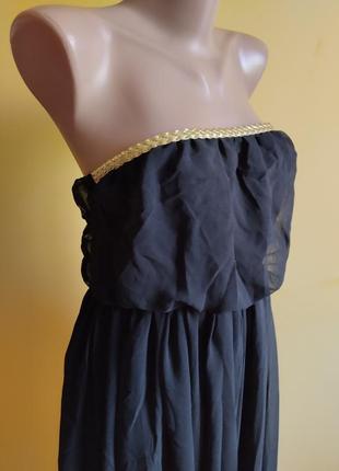 Сукня mapro fashion чорне з золотим поясом