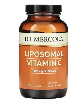 Dr mercola, липосомальный витамин с, 180 капсул, 1000 мг