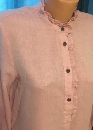 Рубашка на выпуск-ворот стойка