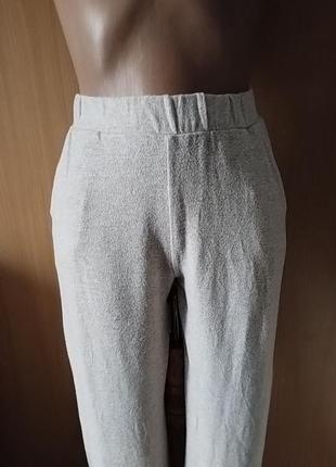 Трикотаж тонкие брюки с карманами2 фото