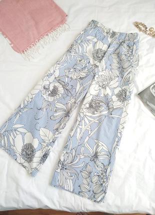 Кюлоти білі блакитні зара 38 м zara