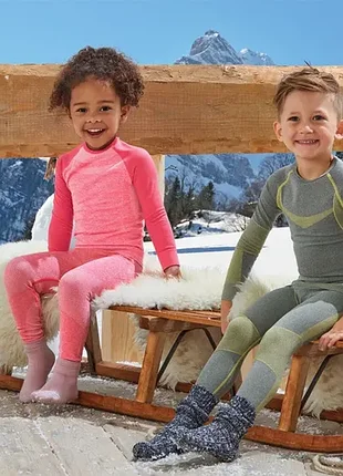 Термобелье бесшовное для мальчика (кофта + штаны) lupilu серый набор