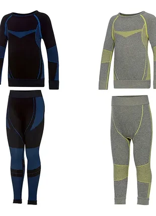Термобелье бесшовное для мальчика (кофта + штаны) lupilu серый набор