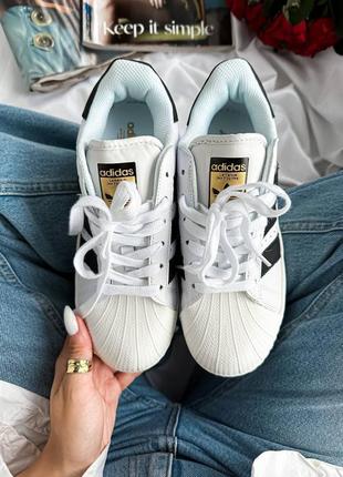 Adidas superstar platform white black женские кроссовки адедас суперстар4 фото