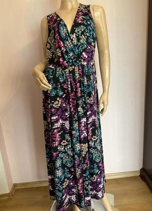 Длинное принтовое платье/18/brend ann harvey