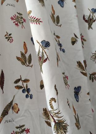 Уникальная винтажная большая 3 м. штора коттон "botanica"