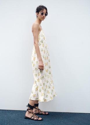 Zara платье миди, s, m6 фото