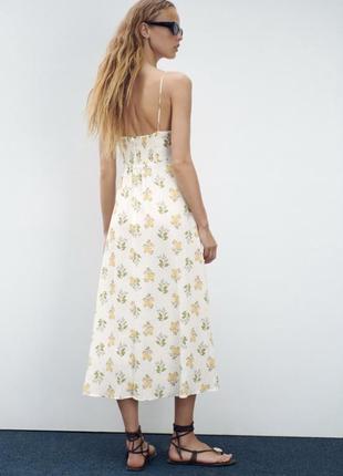 Zara платье миди, s, m3 фото