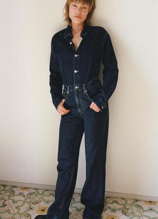 Комбінезон жіночий синій брючний zara new