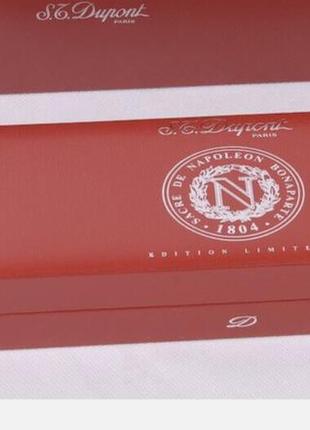 S.t. dupont napoleon limited edition platinum 18k gold nib fountain pen