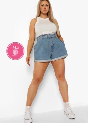 Джинсовые шорты ( без пояса) boohoo 22