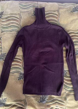 Гольф фиолетовый в рубчик