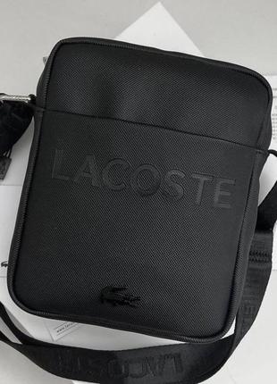 Мужская брендовая сумка через плечо lacoste