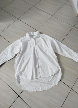 Белоснежная хлопковая рубашка