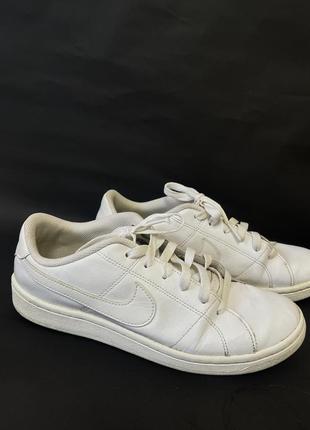 Кожаные фирменные кроссовки унисекс nike