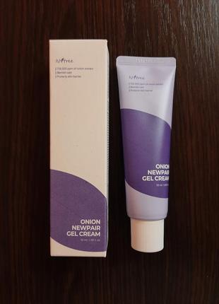 Isntree onion newpair gel cream – освітлюючий крем проти постакне
