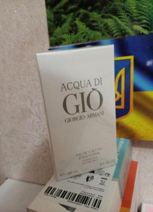 Чоловічий парфюм giorgio armani acqua di gio (оригінал)4 фото