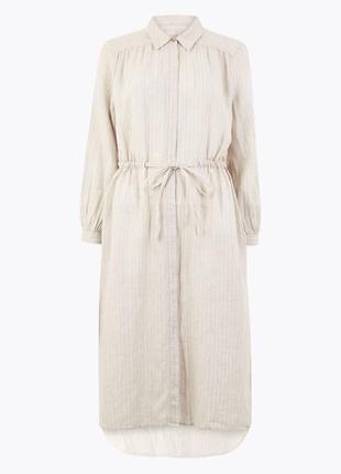 Сукня міді з чистого льону zara h&m m&s,