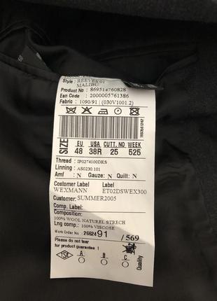 Деловой костюм двойка пиджак и штаны wexmann london