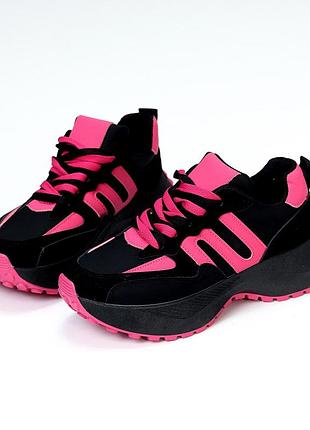 Жіночі кросівки екозамша тта екошкіра шоколад/беж,білий/сірий/чорний,лате/шоколад,чорний/фуксія