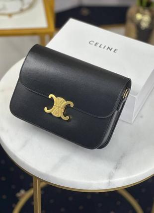 Кожаная сумка в стиле celine triomphe