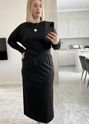 Черное платье от massimo dutti3 фото