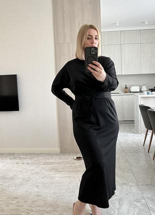 Черное платье от massimo dutti4 фото