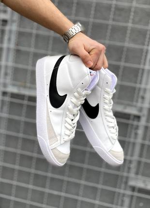 Nike blazer mid 77 white9 фото