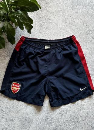 Футбольные шорты arsenal nike синие мужские m l
