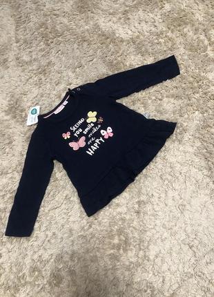 Детская кофточка с надписью, размер 74