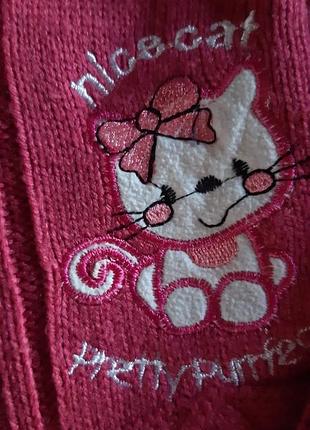 В'язана кофточка для дівчаток. 4