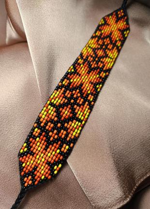 Браслет із бісеру осінь 5