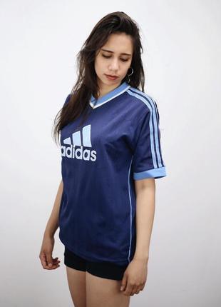 Adidas 90's vintage big logo jersey athletic short sleeve