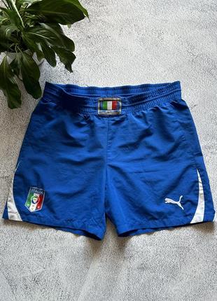Футбольные шорты italy шорты спортивные синие мужские l