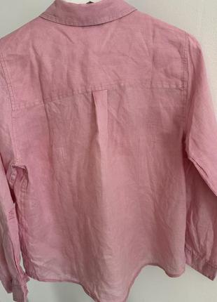 Сорочка рубашка блуза льон лляна zara m&co3 фото
