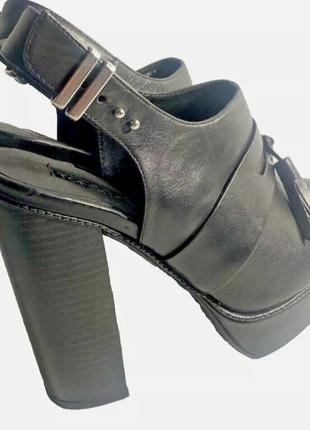 Босоножки кожаные topshop из коллекции sassy.2 фото