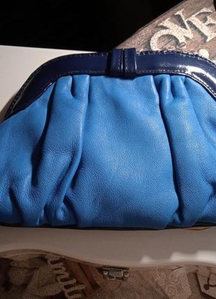 Шикарна сумочка для косметики, косметичка з натуральної лайкової шкіри, бренд m&gil2 фото