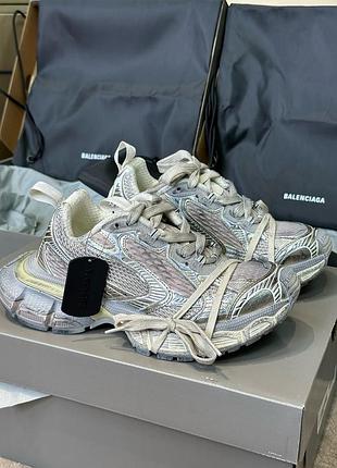 Кросівки в стилі balenciaga 3xl full black lace-up жіночі чорні кросівки баленсіага