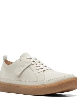 Нубукові кросівки clarks barleigh lace white