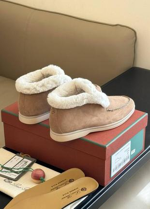 Лофери loro piana з хутром premium знімаються устілки (додаткова шкіряна)