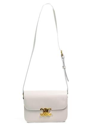 Жіноча сумка celine claude crossbody bag white біла7 фото