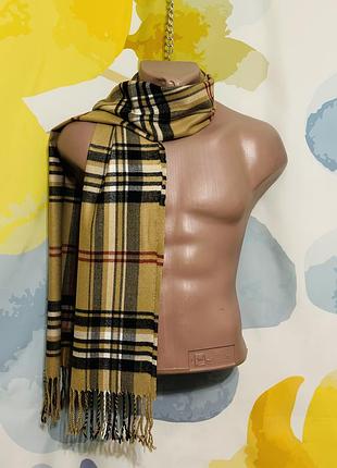 Акриловий шарф в клітинку burberry 32x170 см