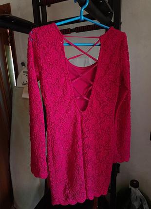 Вишнева сукня бренду forever 212 фото