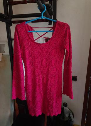 Вишнева сукня бренду forever 21