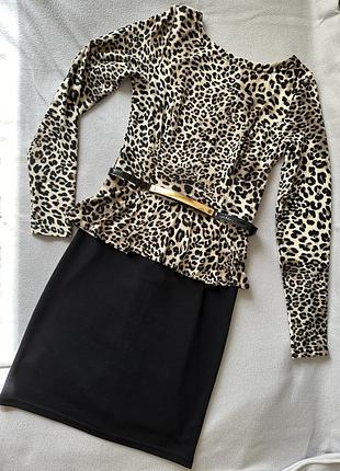 Сукня трендова леопардовий принт