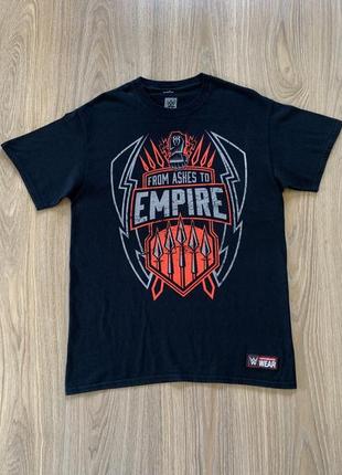 Мужская хлопковая футболка с принтом wrestling roman reigns wwe