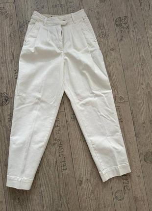 Білі класичні завужені брюки штани жіночі2 фото