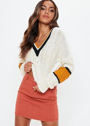 Свитер женский укороченный
