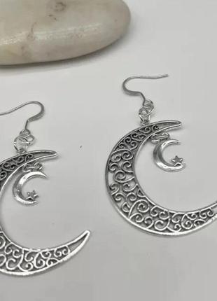 Серьги полумесяца